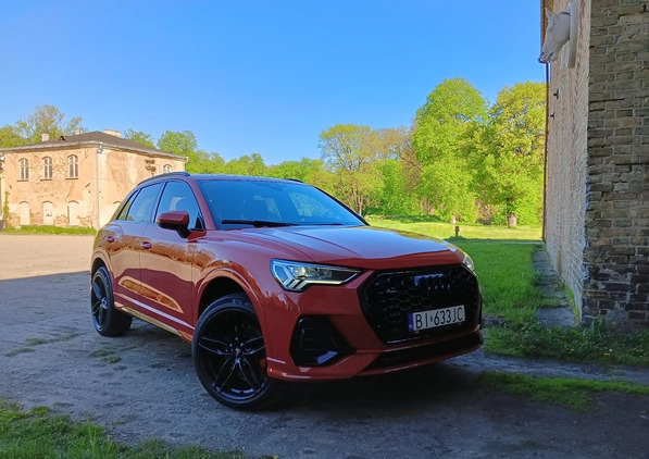 Audi Q3 cena 145000 przebieg: 55000, rok produkcji 2019 z Białystok małe 781